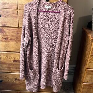 Pink Textured Women's Sweater - Listicle brand